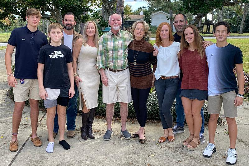 Mack Barnes and family